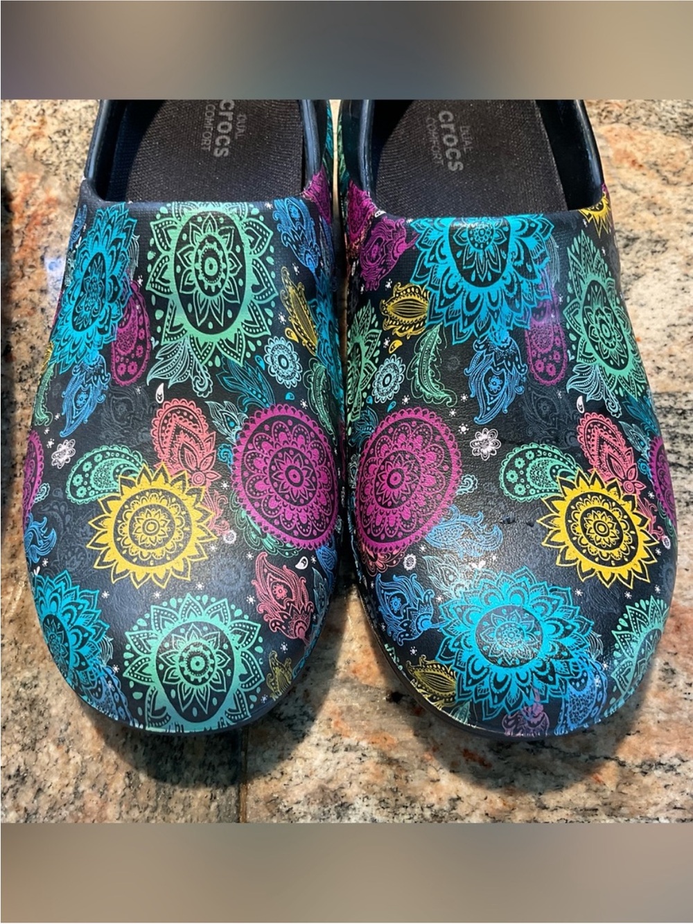 Crocs Women's Colorful Mandala Slip-On Clogs - Multi